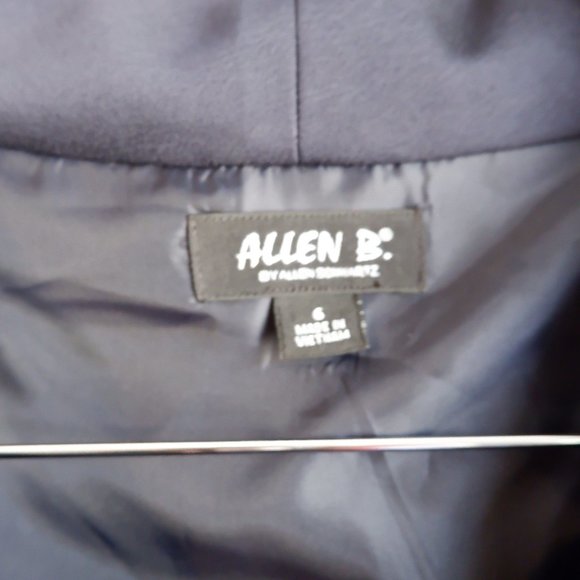 NWT Navy Dress Ruffle & Front Slit - Picture 7 of 8